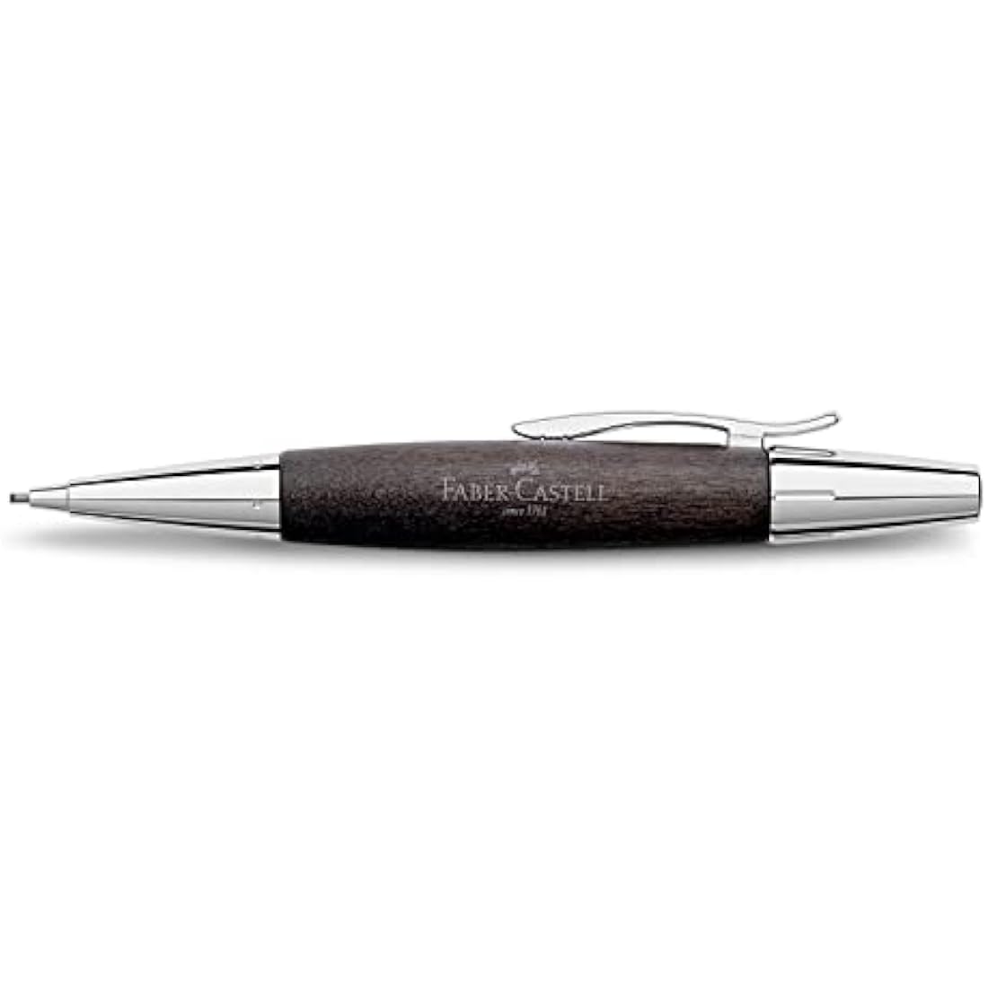 PROP PENCIL WOOD/CHROME SHINY BLACK
