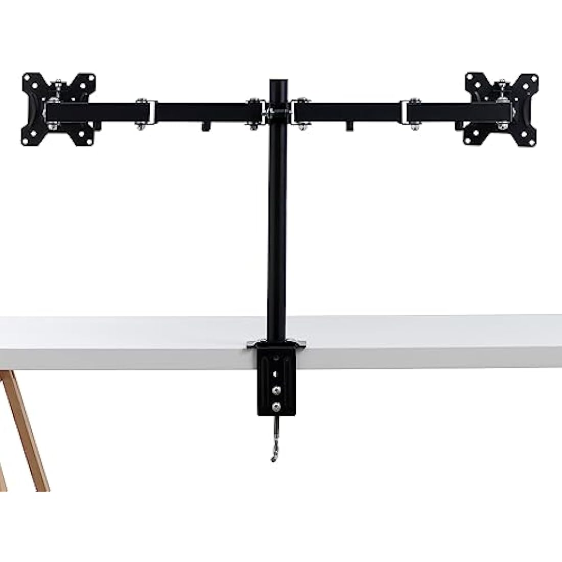 LINDY Dual Display Bracket with Pole and Desk Clamp