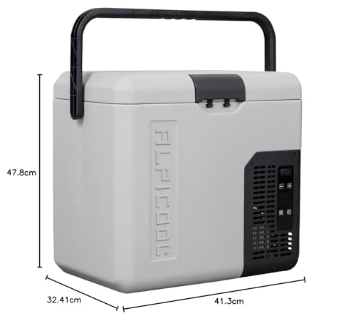 Alpicool G22 22L Compressor Car Fridge Freezer, DC 12v Camping Refrigerator, Portable Mini Cool Box for TruckCampervanRVBoat, -20℃ to 20℃