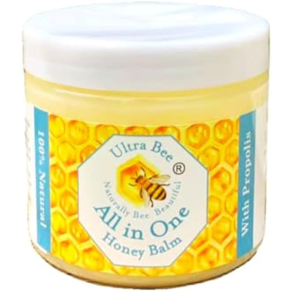 100% Natural All in One Honey Balm, Natural Moisturiser for Sensitive Face, Body, Lips,Tattoo's 200ml