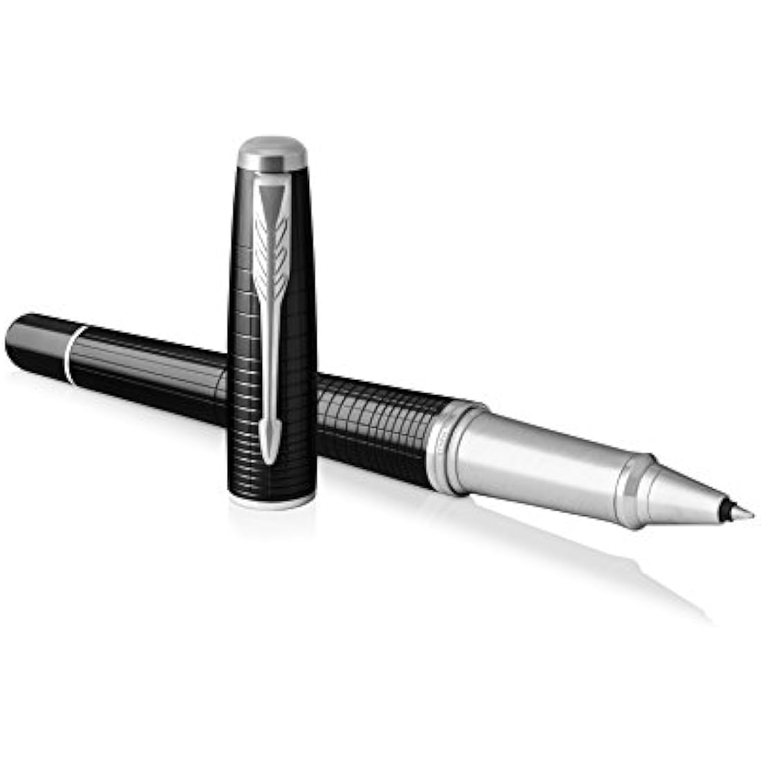 Parker Urban Rollerball Pen | Premium Ebony Metal Chiselled | Fine Point Black Ink | Gift Box