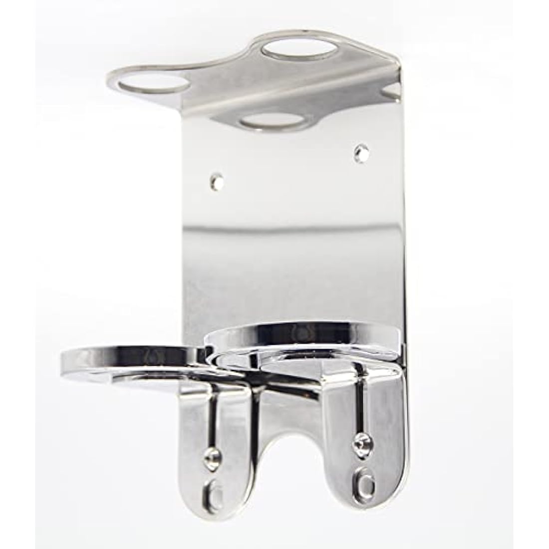 WALL MOUNT 500ML DOUBLE DISPENSER CHROME BOTTLE HOLDER Ideal for Baylis & Harding Bottles