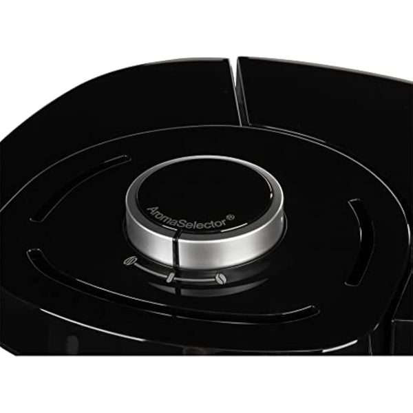 Melitta 1025-18 Look V Timer filter coffee machine with thermal jug and timer function, 1080, removable water tank and descaling program, 1.25 liters, black