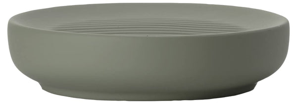 ZONE DENMARK Ume Soap Dish, Diameter 12 x 3 cm, Olive Green