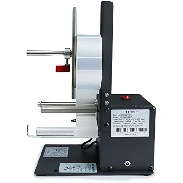 U.S. Solid Automatic Label Dispenser Label Dispenser - Width 10-115MM Length 8-130MM - Translucent and Opaque Labels