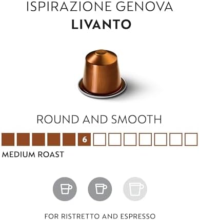 50 Nespresso Livanto Coffee Capsules …