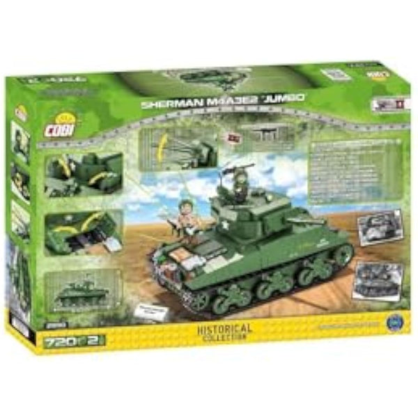 COBI Sherman M4A3E2 JUMBO,Green, Petit