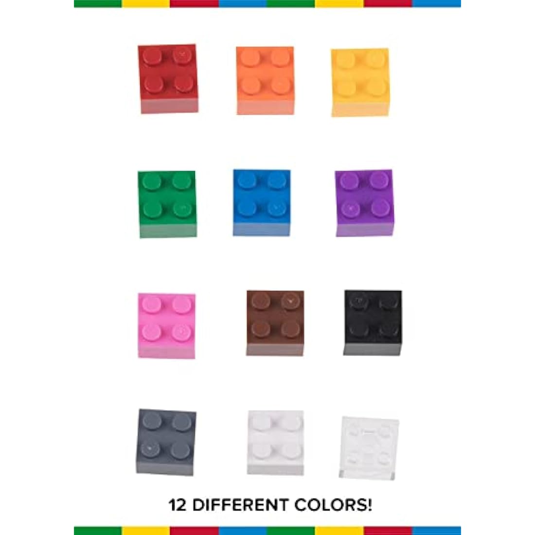 Strictly Briks Classic Briks Building Starter Kit - Compatible with LEGO Blocks, Compatible with LEGO Base Plates - Vibrant Colors, 672 Pieces