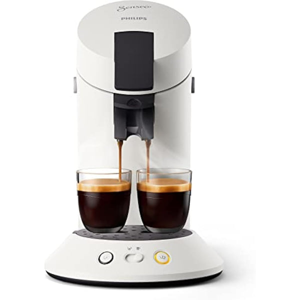 Philips Senseo Original Plus Pod Machine, White, Intensity Selector, Coffee Boost Technology, Made with Recycled Plastic, CSA210/11