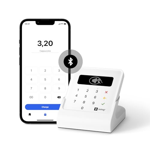 SumUp Air Bundle - Air Card Reader & Charging Station - contactless payments with Credit & Debit Card.