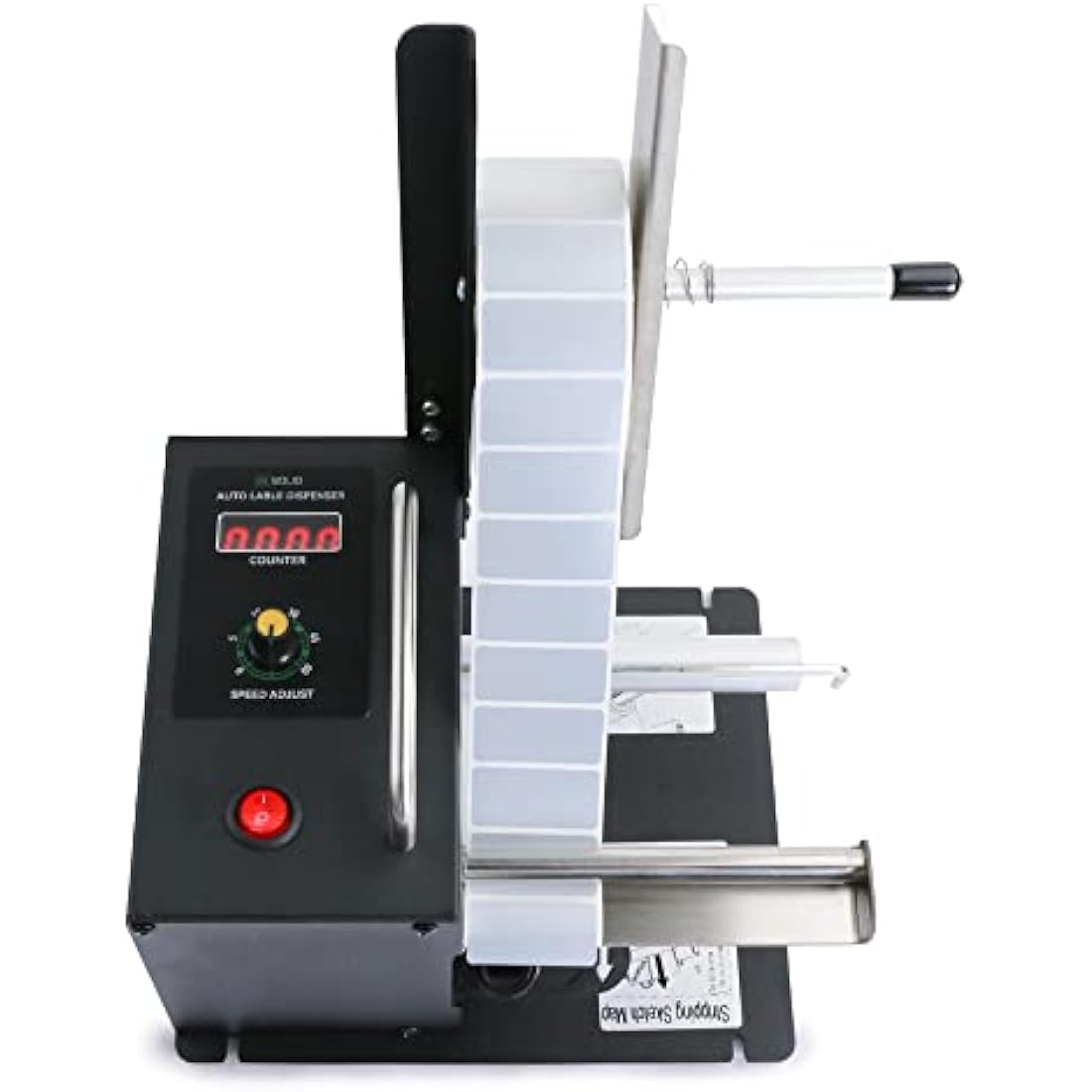 U.S. Solid Automatic Label Dispenser w/Counter - Speed Adjustable Label Dispensing Machine - Width 10-115MM Length 8-130MM - Translucent and Opaque Labels
