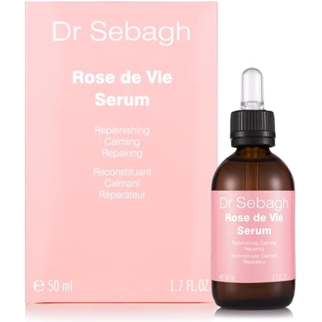 Dr Sebagh Rose de Vie Serum - 50 ml | Award-Winning Nourishing Anti-Aging Formula | Suitable for Dry, Mature, or Sensitive Skin | Designed to Soothe Redness & Irritation | Regenerating & Invigorating