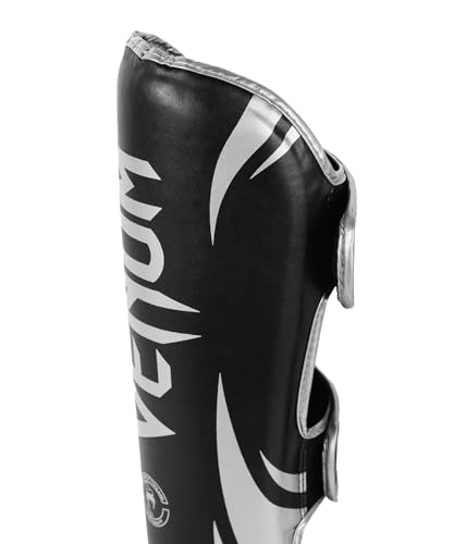 Venum, Challenger Standup Shin Guards, Men's, XL, Black/Silver