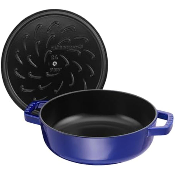 STAUB 40511-476-0 Cast Iron Chistera, Dark Blue, 28 cm