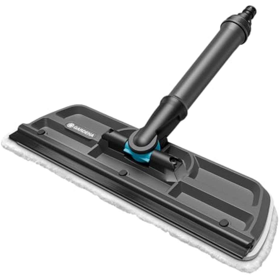 GARDENA Cleansystem Window Cleaner: Water-operated window cleaner, wiper with microfleece and squeegee blade, for small and large surfaces, can be connected to water hose (18808-20)