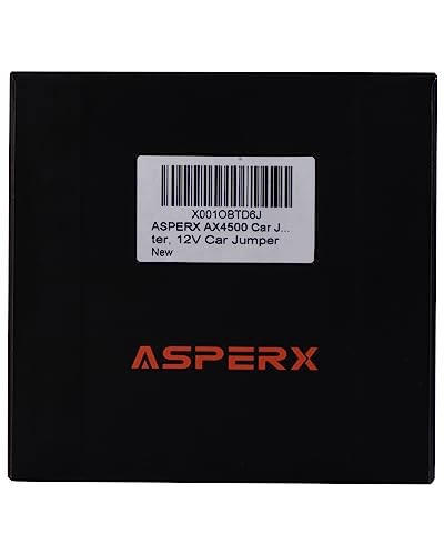ASPERX Jump Starter Power Pack(Up to 10L Gas/8L Diesel), 3000A Car Battery Booster Jump Starter with LED Flashlight, Jump Leads and LCD Display, Jump Pack for 12V Vehicles, Pickup, SUV, Motorcycle