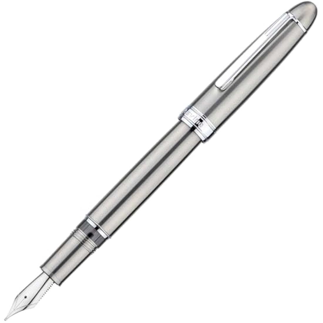 Asvine J16 Solid Titanium Fountain Pen Broad Jowo Nib Piston Filling, Ink Window Design with Wrench and Pen Box