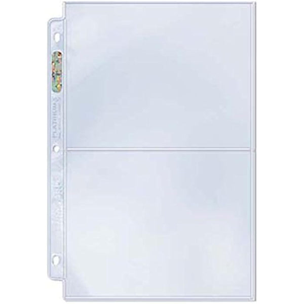 Ultra Pro 2-Pocket Platinum Page with 5" X 7" Pockets