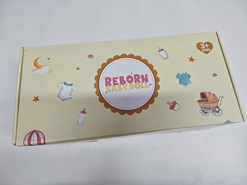 JIZHI Reborn dolls Age 3+ - 17-Inch Handmade Realistic Baby Dolls Soft Cloth Body with Toy Accessories, Reborn Baby Dolls Like a Lifelike Baby(Sleeping baby)