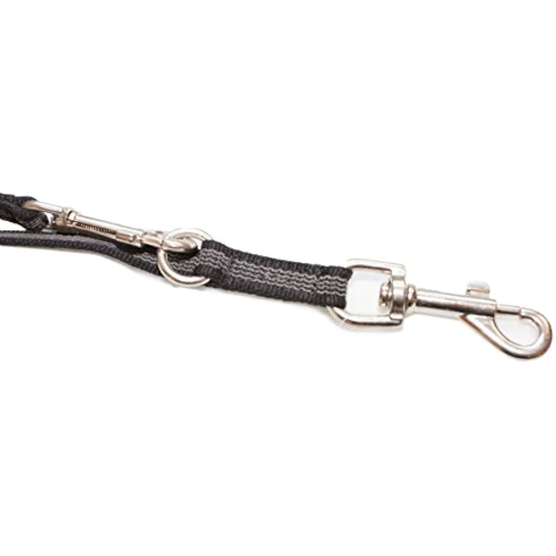 Color & Gray Adjustable Super-Grip Leash, 14 mm x 2,2 m, Black-Gray