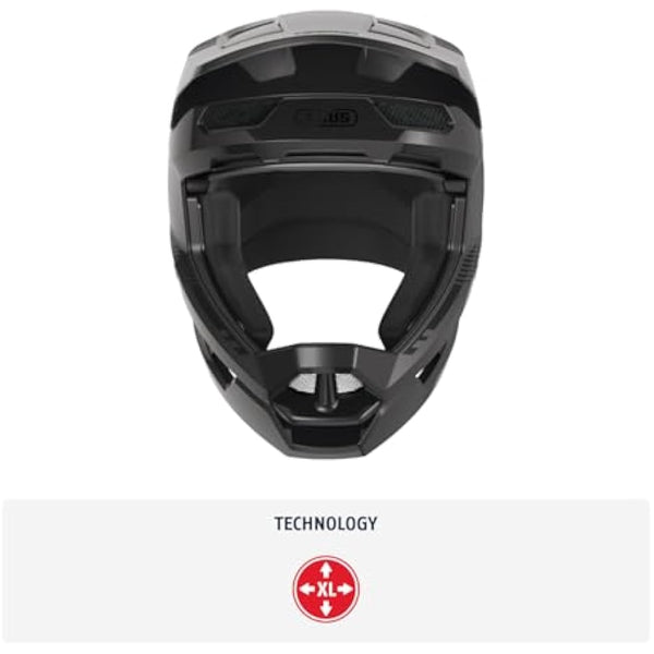 ABUS Downhill Bicycle Helmet HiDrop - Full-face Helmet with ABS Outer Shell for MTB Trails