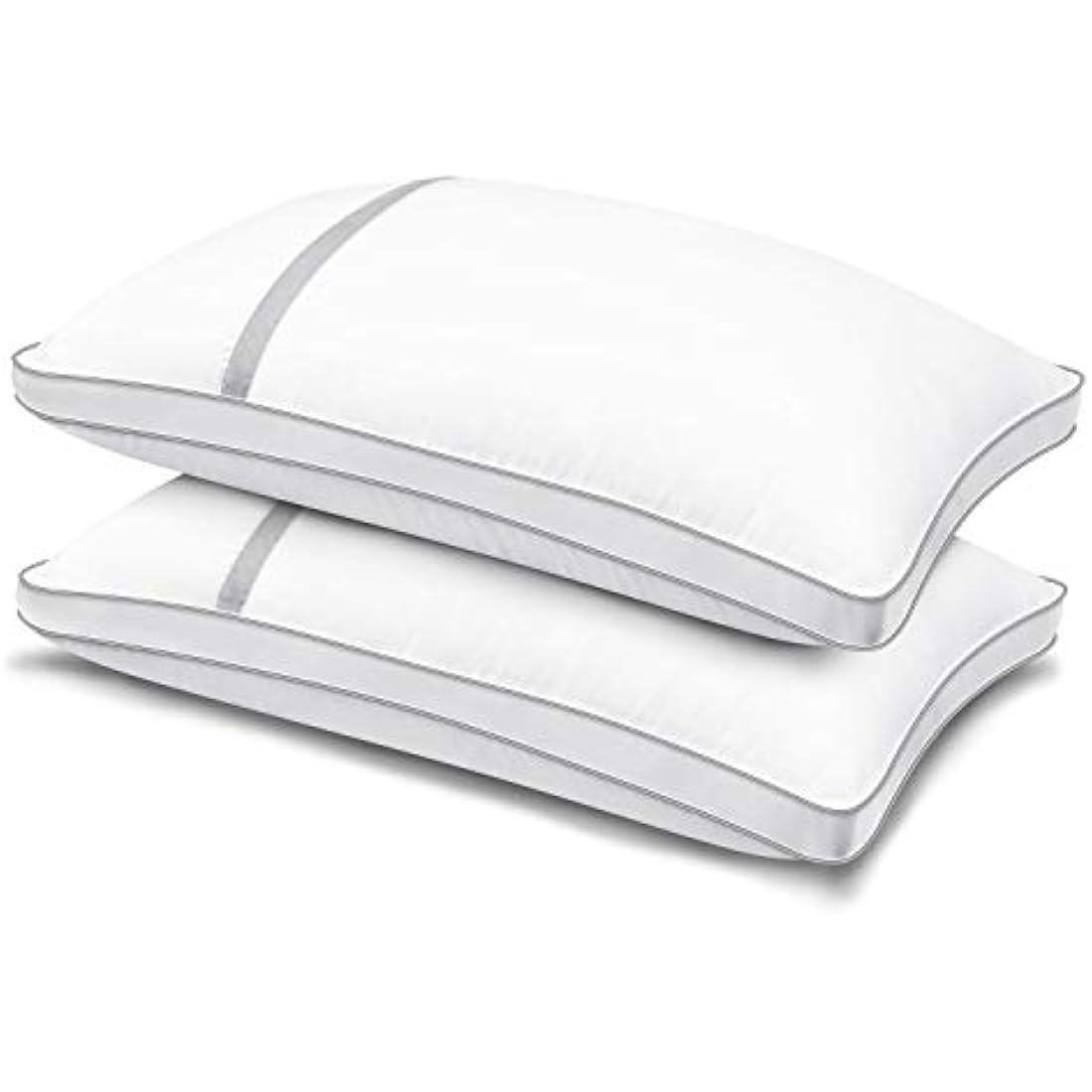 BedStory 2 Pack Hotel Quality Pillows, Down Alternative, Supportive Filled Pillows for Neck/Back/Side Sleepers, Standard Size 42x70cm