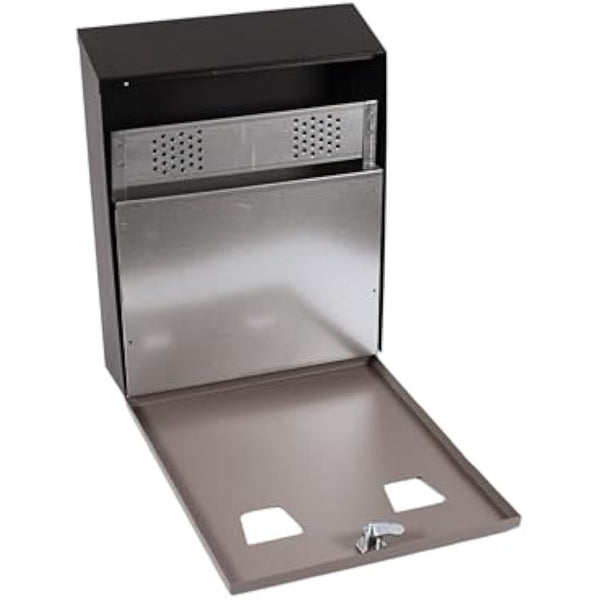 Cathedral Products Outdoor Ashtray with 3.1L Ash Bin & Integrated Extinguisher Panel