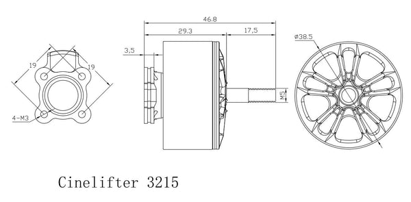 Xnova CineLifter Line 3215 Brushless Motors