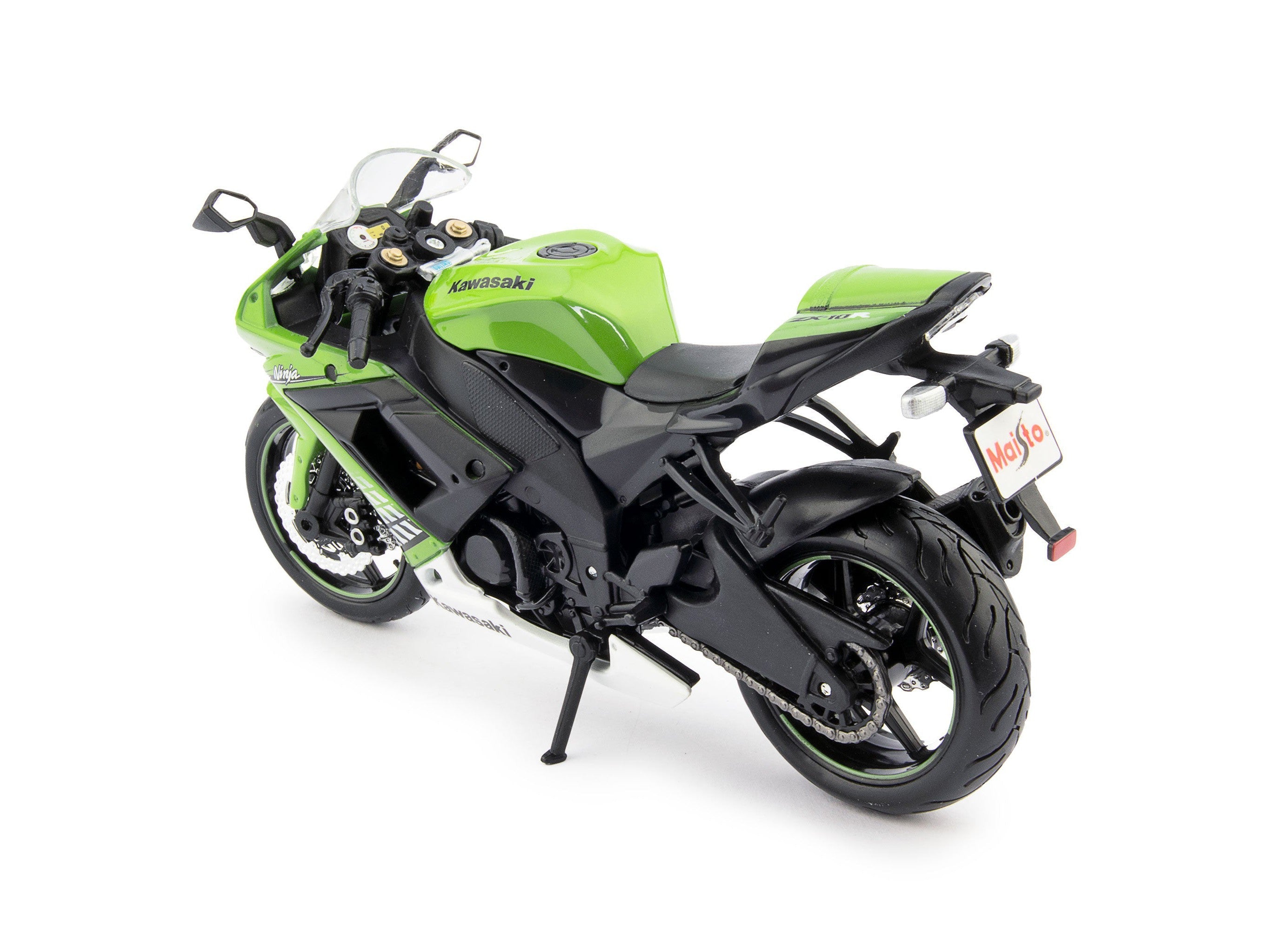 Kawasaki Ninja ZX-10R 2010 green - 1:12 Scale Motorbike Model