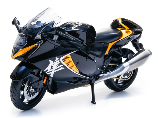 Suzuki Hayabusa 2022 black/orange - 1:12 Scale Motorbike Model