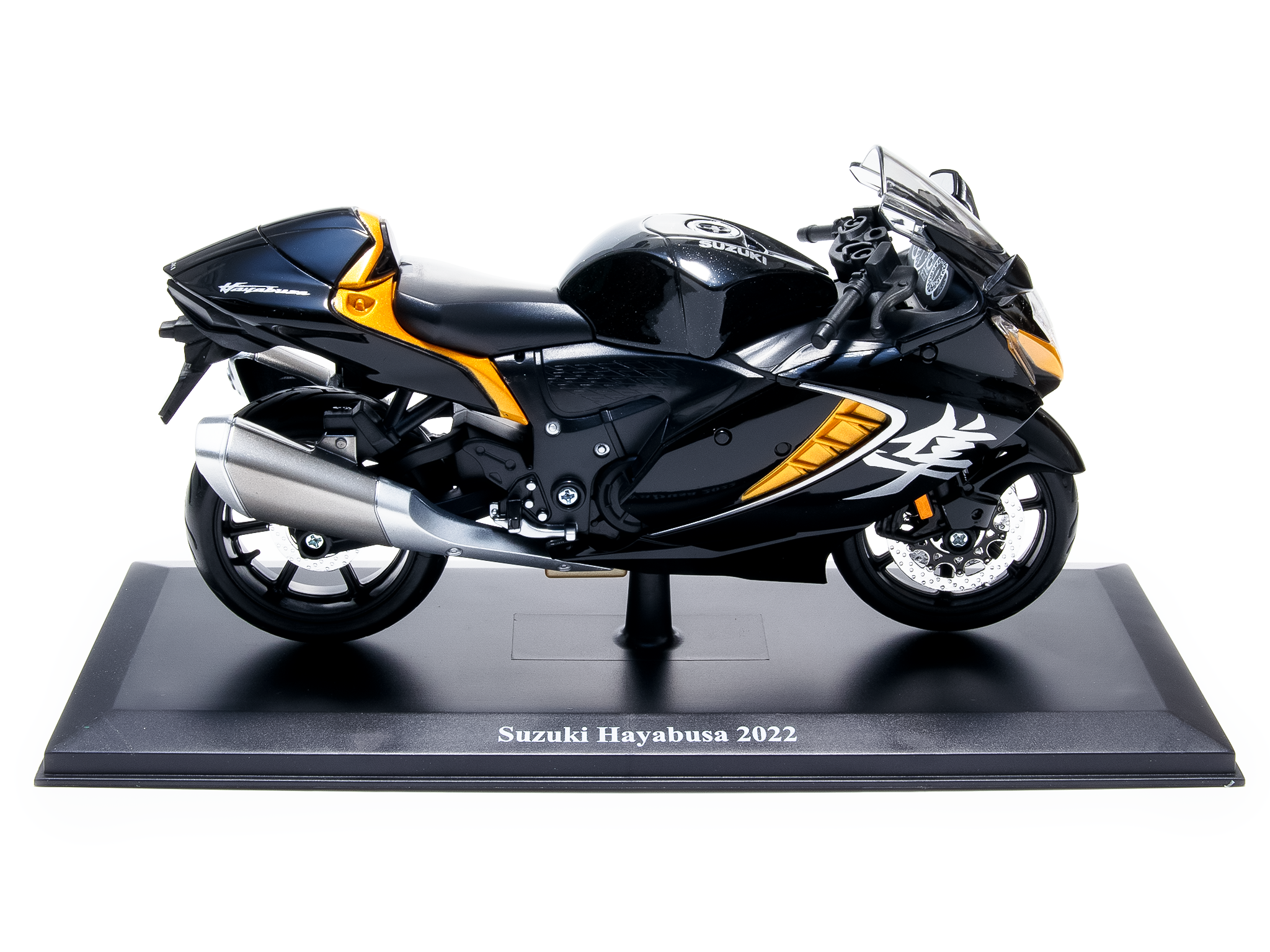 Suzuki Hayabusa 2022 black/orange - 1:12 Scale Motorbike Model
