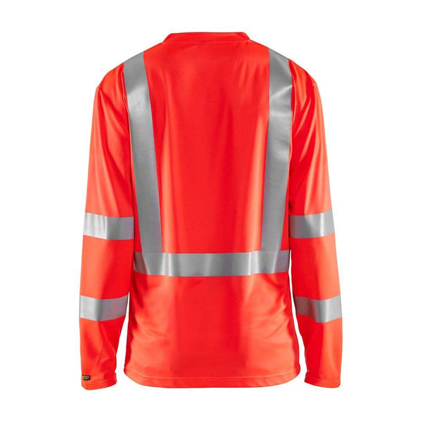 Blaklader 3386 Hi-Vis UV-Protected Long Sleeve V-Neck T-Shirt