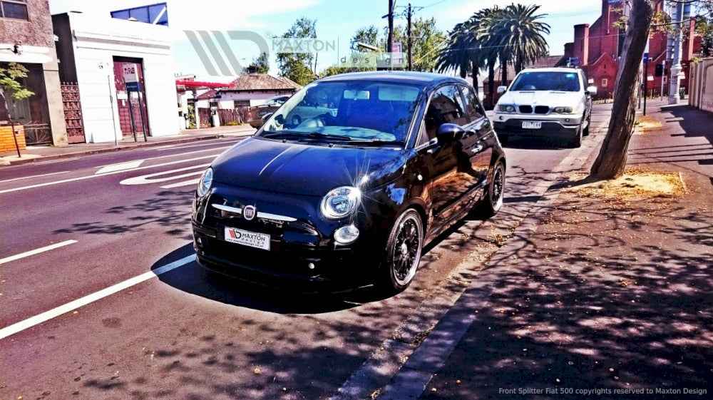 Maxton Design - FRONT SPLITTER V.1 FIAT 500 PRE-FACELIFT (2007-2014)