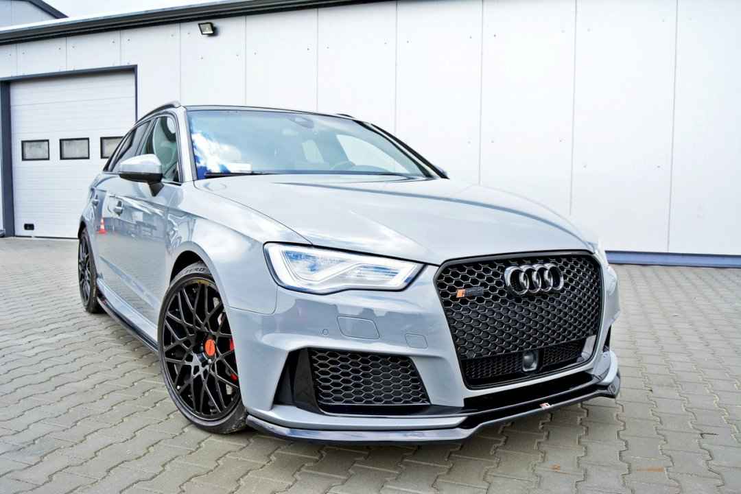 Maxton Design - FRONT SPLITTER V.1 AUDI RS3 8VA SPORTBACK PRE-FACELIFT (2015-2016)