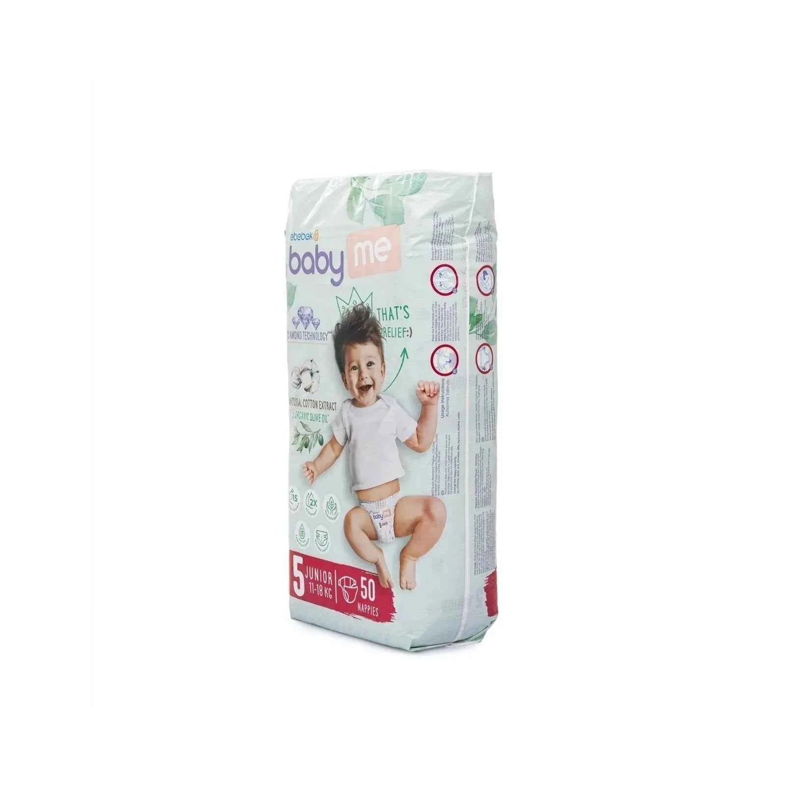 baby me Junior Size 5 - 50 nappies