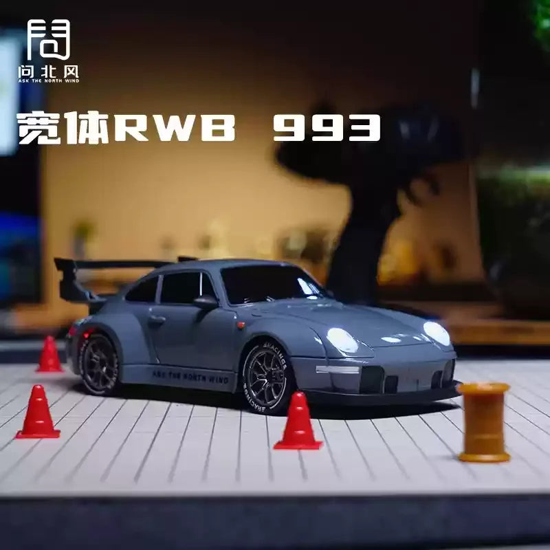 4WD RC Drift Car With LED Light 2.4G Radio 20KM/h High Speed Remote Control Racing Cars Vehicle Model Toy Gift for Boy Girl Kid