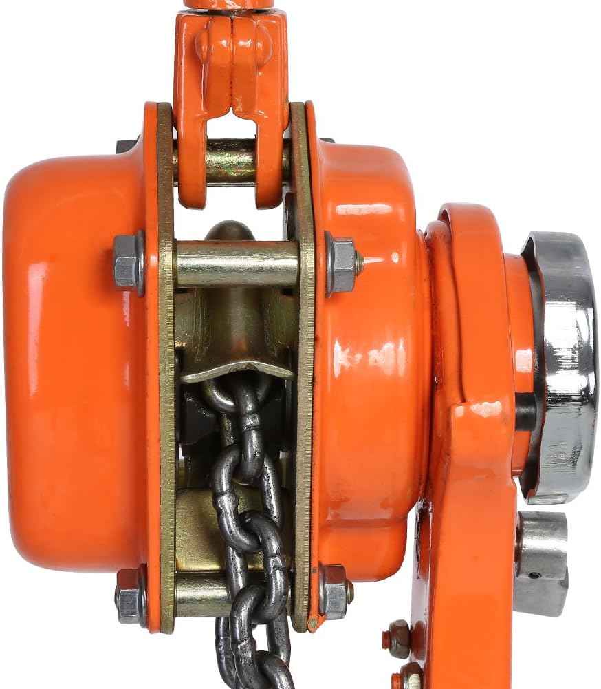 1.5T Hand Chain Hoist Galvanised Steel Pulley 360 Degree Hook Brake System