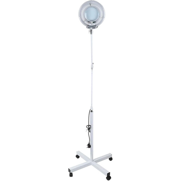 5X Magnifying Floor Lamp with Wheels – Adjustable Arm for Beauty & Tattoo