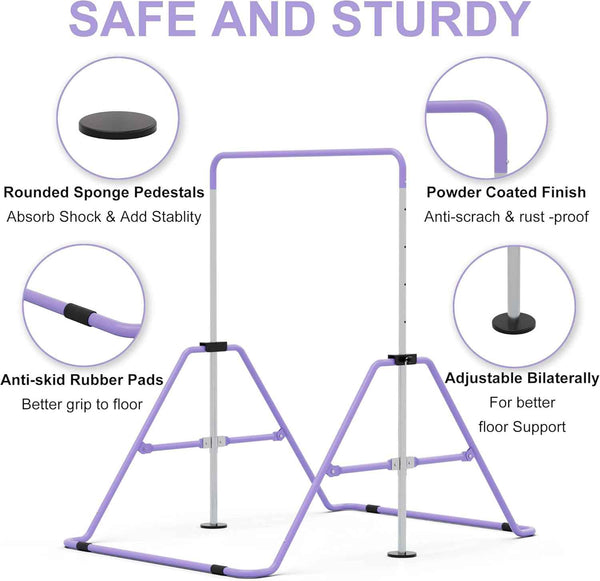 Adjustable Junior Kip Bar Gymnastics Training Equipment for Home GYMMAGE