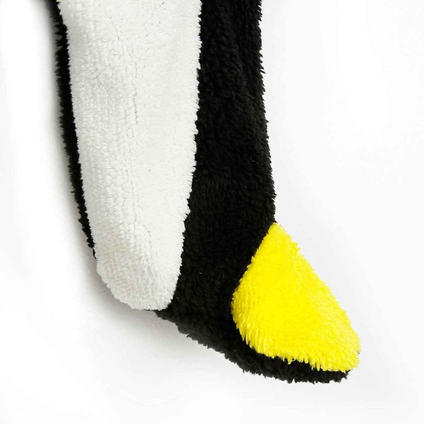 Midimod Newborn Welsoft Penguin Footed Jumpsuit - Black