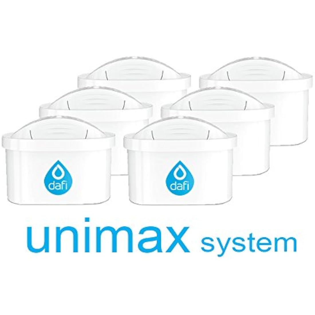 Pack of 6 Universal Water Filter Cartridges to fit Brita Maxtra Jugs (Except Maxtra+)