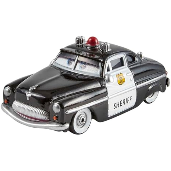 Mattel Disney and Pixar Cars Toys, Radiator Springs 3-Pack with Lightning McQueen, Mater and Sheriff Die-Cast Toy Cars, HBW14