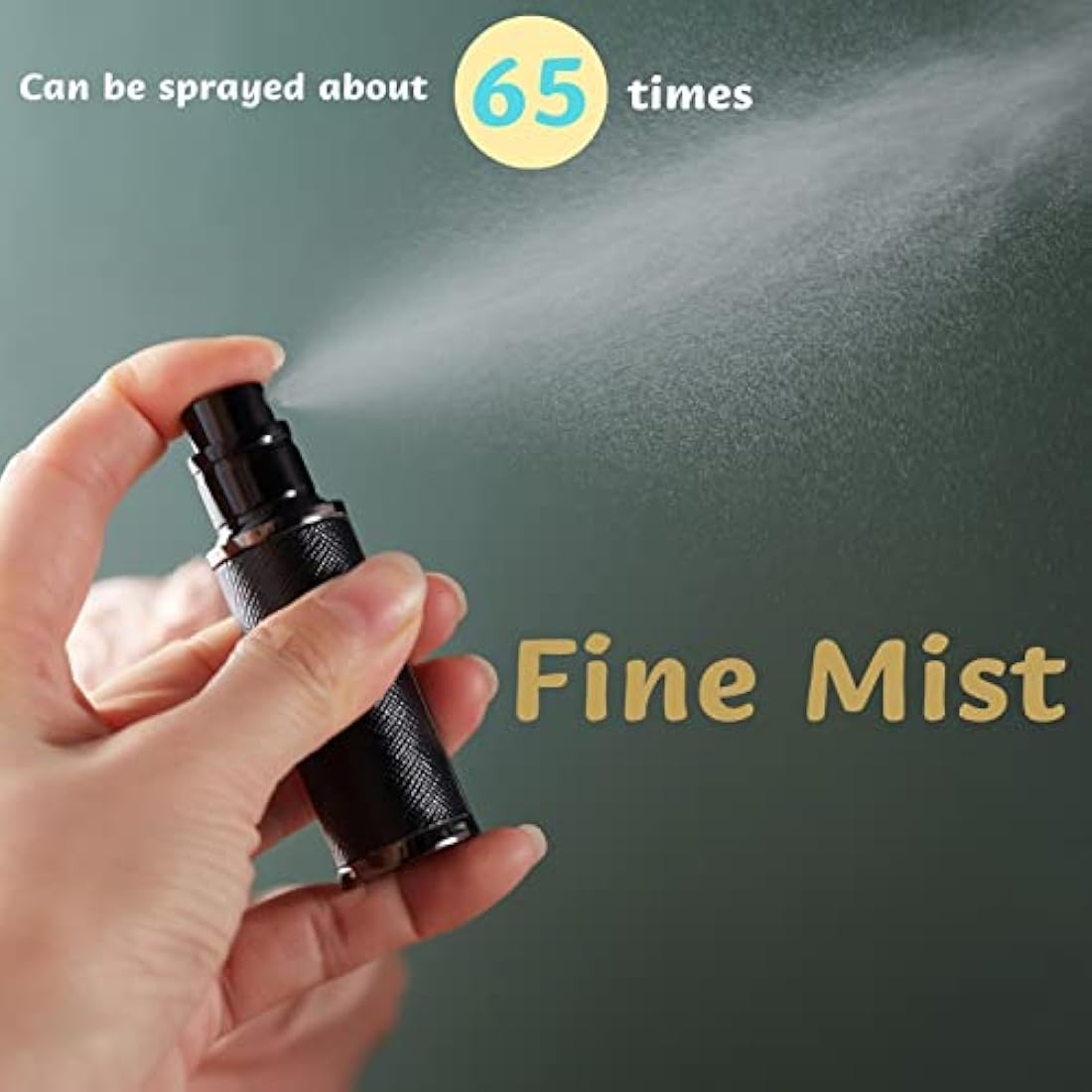 VVGAOGES Perfume Atomiser,Portable Refillable Empty Perfume Spray,Mini Perfume Bottles Empty for Travel 5 ml (JB-Black)