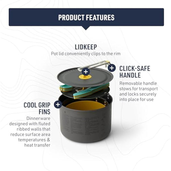 Sea to Summit Frontier Ultralight Two Pot Cook Set for Camping