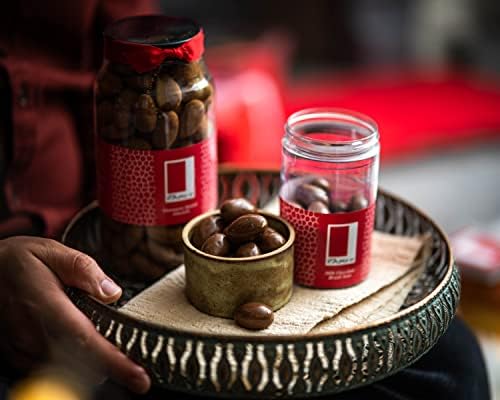 Rita Farhi Milk and Dark Chocolate Covered Brazil Nuts in a Gift Jar | Vegetarian and Chocolate Gift - Chocolate Coated Nuts - 740 g - New Palm Oil Free Recipe