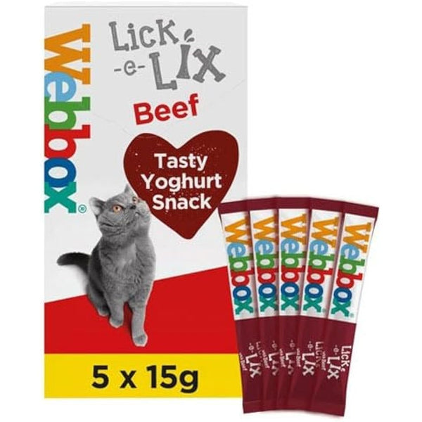 Webbox Lick e Lix 5pcs (5x15g) (Bulk Deal Case of 17) Variety Assorted Pack