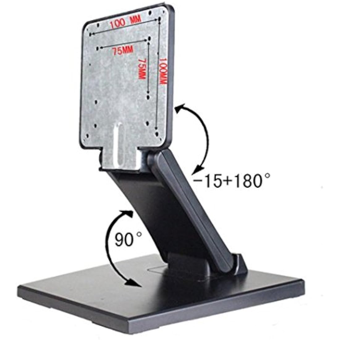 Wearson WS-03A Adjustable LCD Screen Stand Folding Metal Screen Desk Stand With VESA Hole 75x75 100x100mm