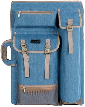 TRANSON Art Portfolio Case Artist Backpack Canvas Bag Large 26” x 19.5”