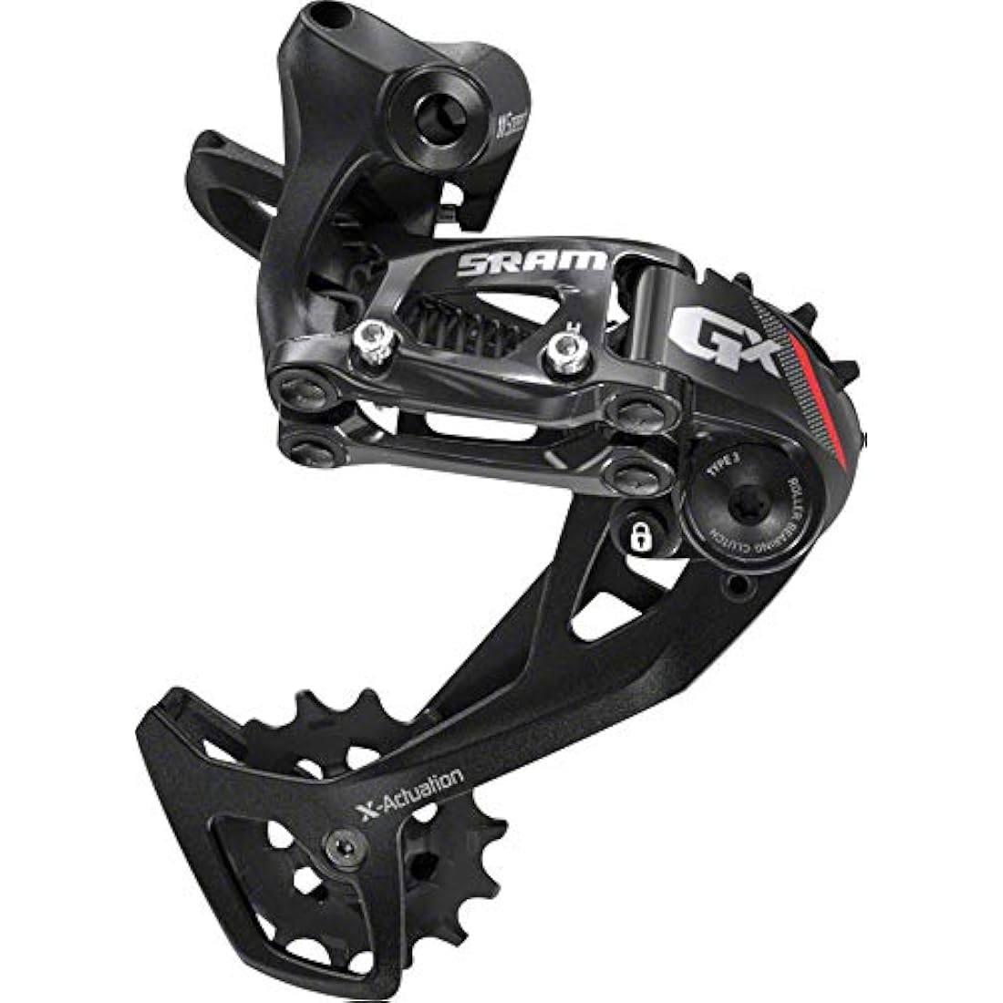 Sram GX rear derailleur, 2 x 11-speed, design, long cage