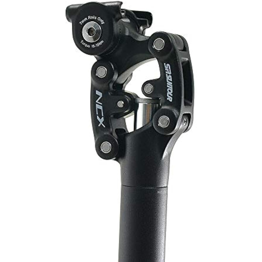 SR Suntour SP12 NCX Suspension Seat Post with Protective Cover 31.6X350mm,Black, VK1919